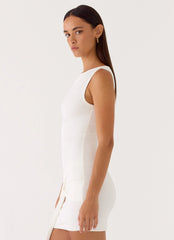 Everly Mini Dress - White