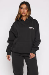 Lucky Thirteen Cheyenne Oversized Hoodie Charcoal