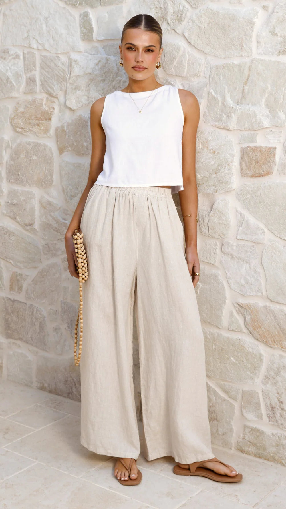 Persephone Crop Top - White