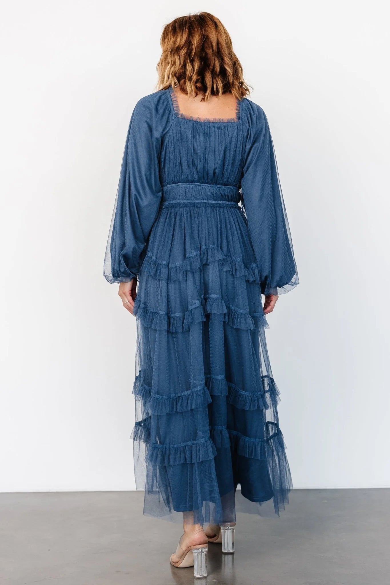 Hilda Tulle Maxi Dress | Vintage Navy