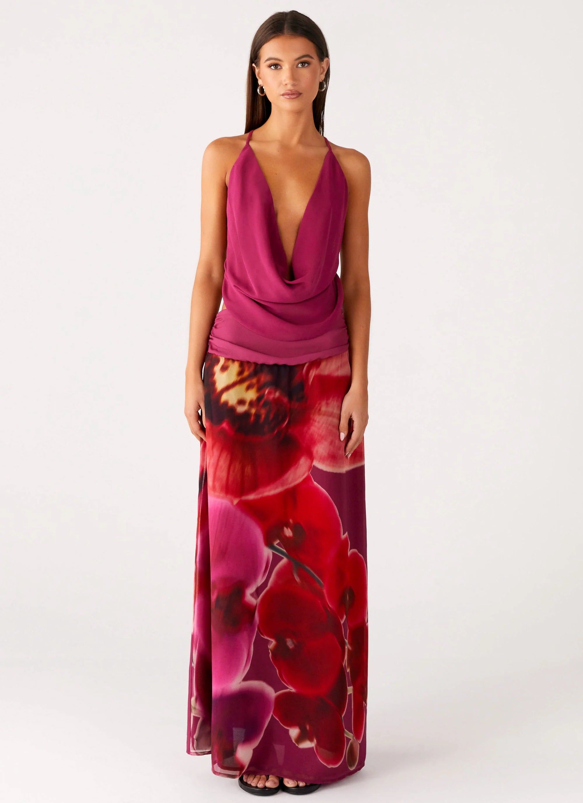 Blushing Bloom Maxi Skirt - Violette Bloom
