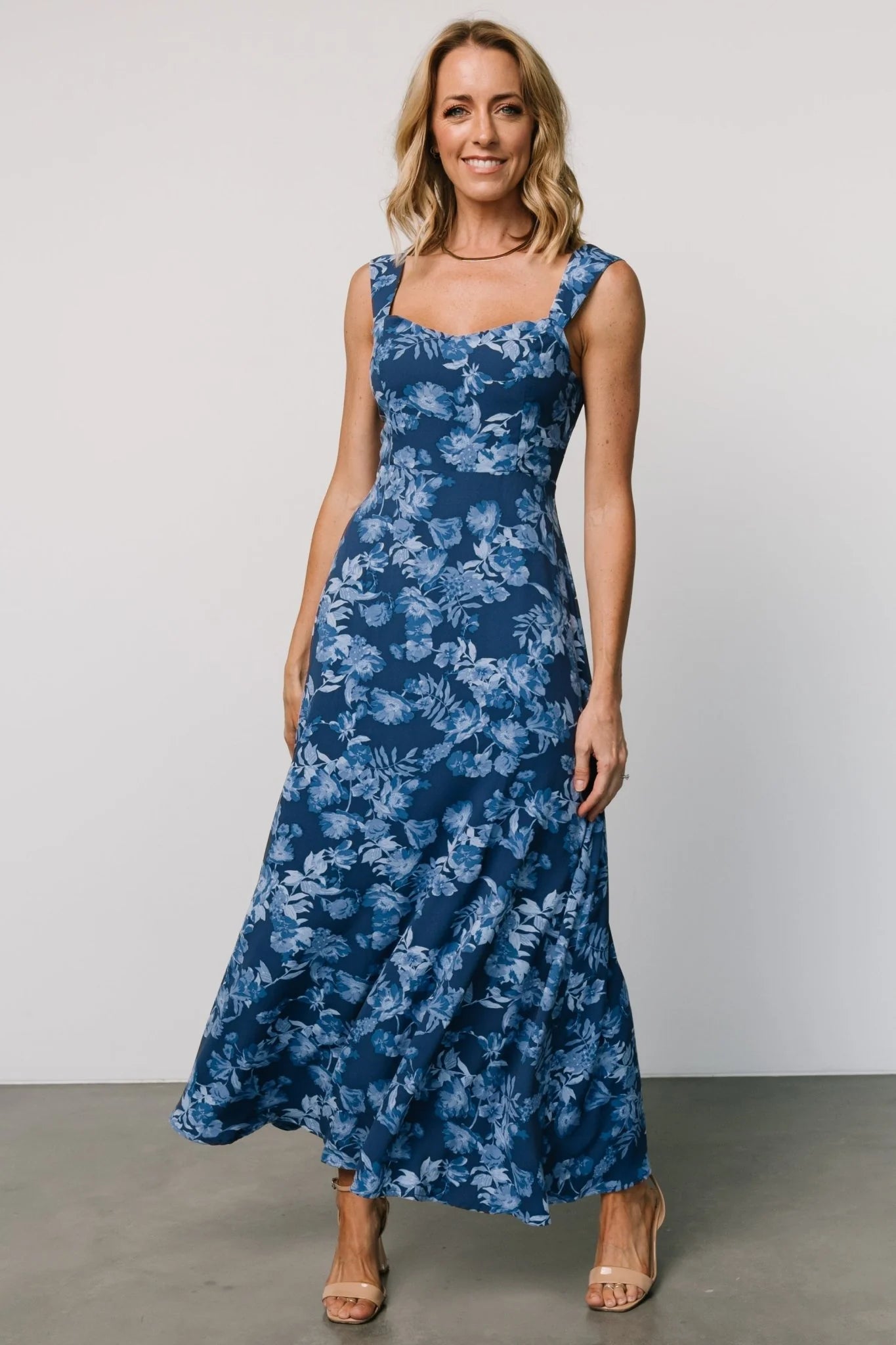 Mandy Maxi Dress | Blue Floral