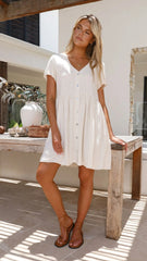 Courtney Mini Dress - Natural