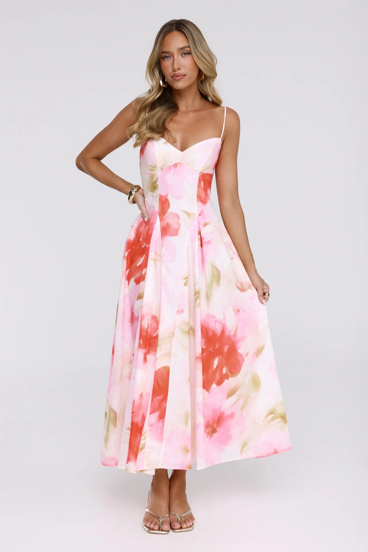 Outfit Says It All Midi Dress Pink